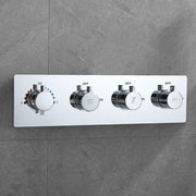 Samwell Chrome Shower Set w/ Waterfall Rain Shower and Handheld (image 6)