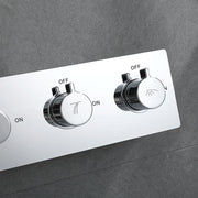 Samwell Chrome Shower Set w/ Waterfall Rain Shower and Handheld (image 8)