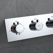 Samwell Chrome Shower Set w/ Waterfall Rain Shower and Handheld (image 7)