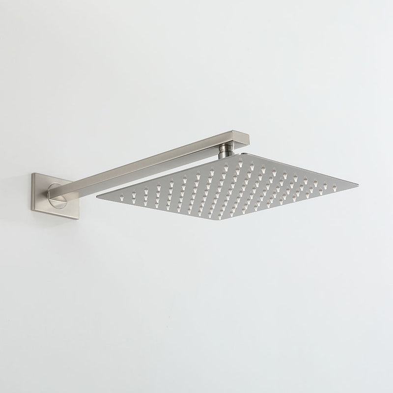 Amelia Brushed Nickel Shower Set w/ 10" Square Rain Shower and Handheld