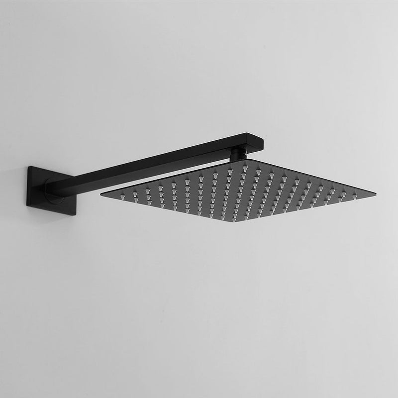 Amelia Black Shower Set w/ 10" Square Rain Shower and Handheld