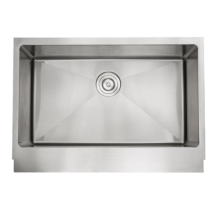 Nantucket Sinks EZApron30 Patented Design Stainless Steel Apron Sink