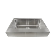Nantucket Sinks Patented Design Pro Series Single Bowl Undermount Stainless Steel Kitchen Sink w/5.5" Apron Front (image 3)