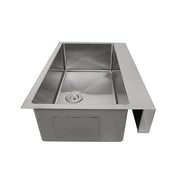 Nantucket Sinks Patented Design Pro Series Single Bowl Undermount Stainless Steel Kitchen Sink w/5.5" Apron Front (image 5)