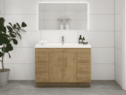 Elsa 48" Freestanding Bathroom Vanity with Reinforced Acrylic Sink in Oak | Better Vanity