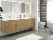 Elsa Wall Mounted Floating Bathroom Vanity with Reinforced Acrylic Sink (image 4)