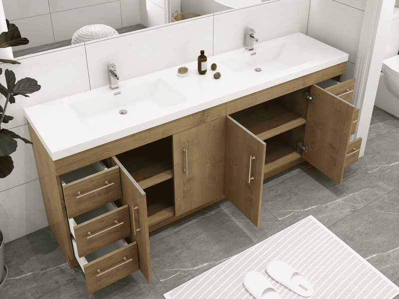 Elsa Freestanding Bathroom Vanity with Reinforced Acrylic Sink (image 3)