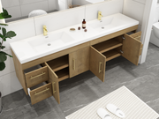 Elsa Wall Mounted Floating Bathroom Vanity with Reinforced Acrylic Sink (image 2)