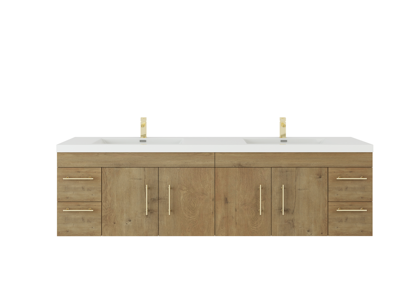 Elsa Wall Mounted Floating Bathroom Vanity with Reinforced Acrylic Sink (image 5)