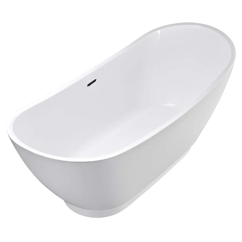Empava 69" Freestanding Soaking Tub with Center Drain | EMPV-69FT1603 (image 7)