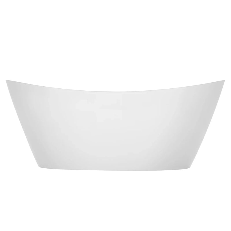 Empava 67" Freestanding Soaking LED Tub with Center Drain | EMPV-67FT1518LED