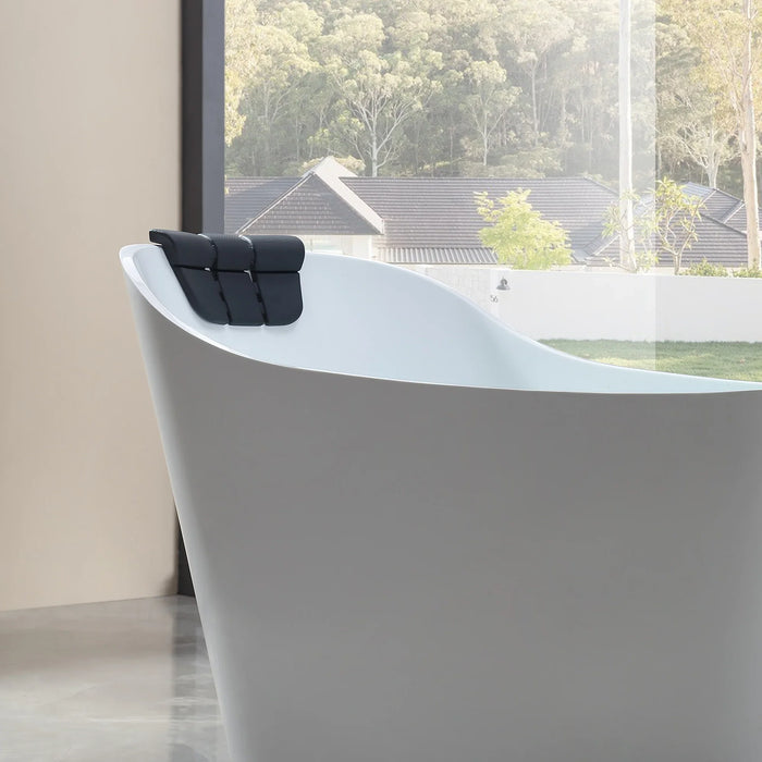 Empava 67" Freestanding Whirlpool Bathtub With Reversible Drain | EMPV-67AIS09