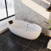 Empava 67" Freestanding Whirlpool Bathtub with Center Drain | EMPV-67AIS13 (image 3)
