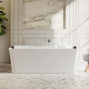 Empava 67" Freestanding Whirlpool Bathtub with Center Drain | EMPV-67AIS16 (image 4)