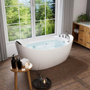 Empava 67" Freestanding Whirlpool Bathtub with Reversible Drain | EMPV-67AIS02 (image 2)