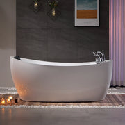 Empava 67" Freestanding Whirlpool Bathtub with Reversible Drain | EMPV-67AIS02