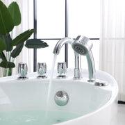 Empava 67" Freestanding Whirlpool Bathtub with Reversible Drain | EMPV-67AIS02 (image 8)