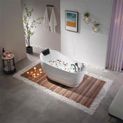 Empava 67" Freestanding Whirlpool Bathtub with Reversible Drain | EMPV-67AIS05 (image 7)
