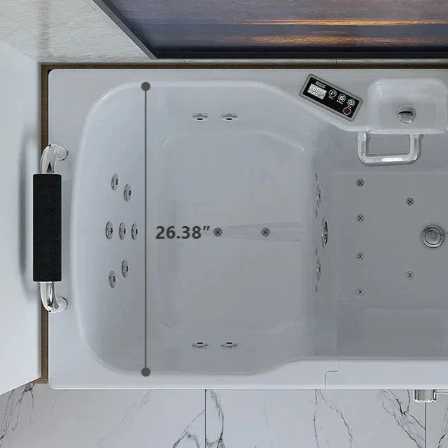 Empava 54" Alcove Whirlpool Walk-in Tub with Right Drain | EMPV-54WIT08