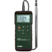 Extech 407123 NIST front view dark green body lcd screen hot wire probe.