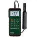Extech 407510 Dissolved Oxygen Meter heavy duty front view with holster and probe.