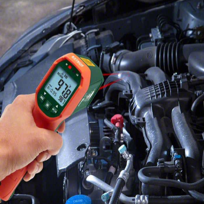 Extech IR320 Waterproof Dual Laser Thermometer with Alarm