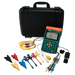 Extech PQ3350 1 3 Phase Power Harmonic Analyzer complete kit with clamps cables case