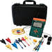 Extech PQ3350 1 NIST front display case accessories multicolored test leads.