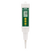 Extech VB400 Pen Vibration Meter front view digital display yellow buttons white body.