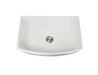 Nantucket sinks FCFS3020CA-W Fine fireclay curved apron farmer sink finished in a white finish