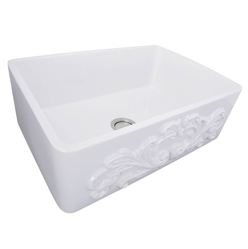 Nantucket Sinks FCFS3020S 30" Farmhouse Fireclay Sink (image 7)