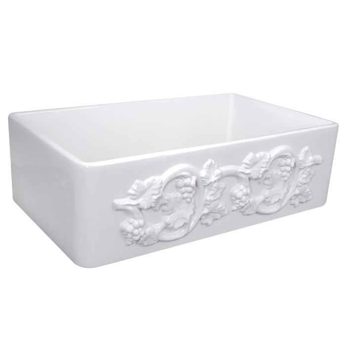Nantucket Sinks FCFS3020S 30" Farmhouse Fireclay Sink