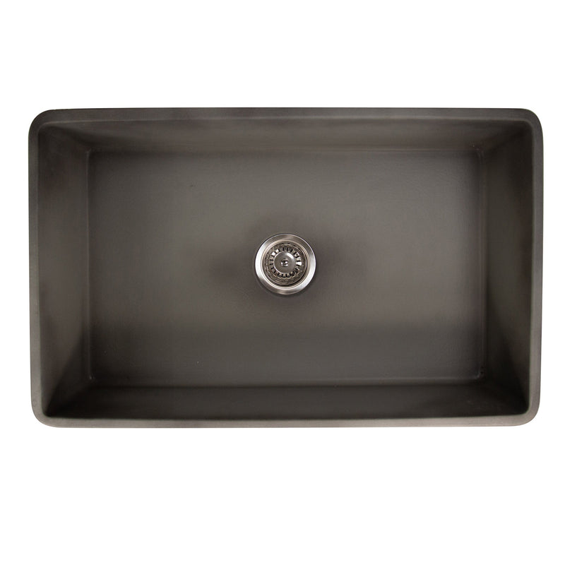 Nantucket Sinks FCFS3020S 30" Farmhouse Fireclay Sink (image 2)