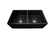 Nantucket Sinks FCFS3318D Double Bowl Farmhouse Fireclay Sink (image 8)