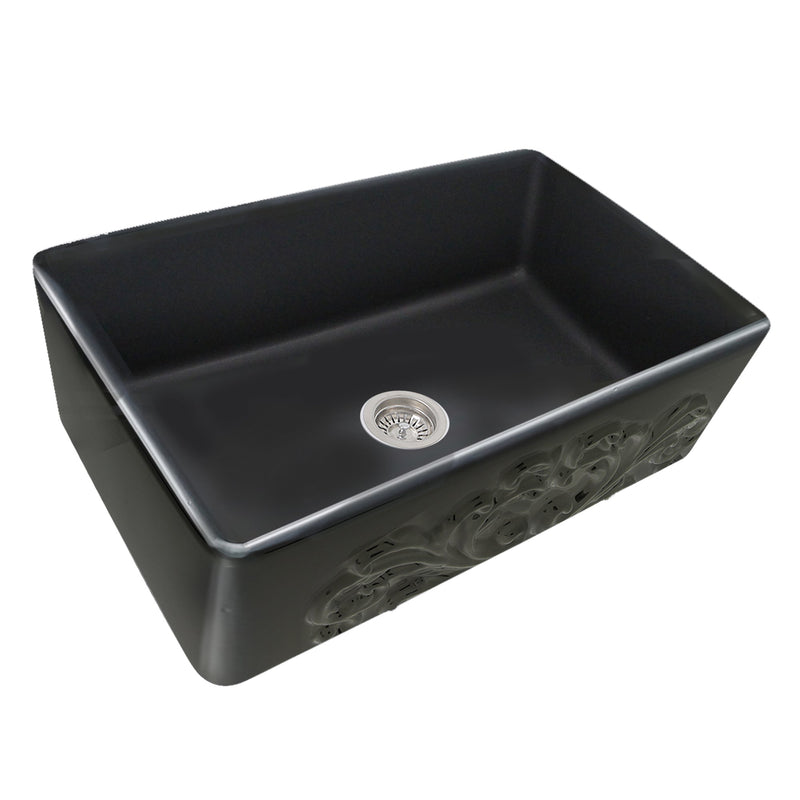 Nantucket Sinks FCFS3320S 33" Farmhouse Fireclay Sink (image 2)