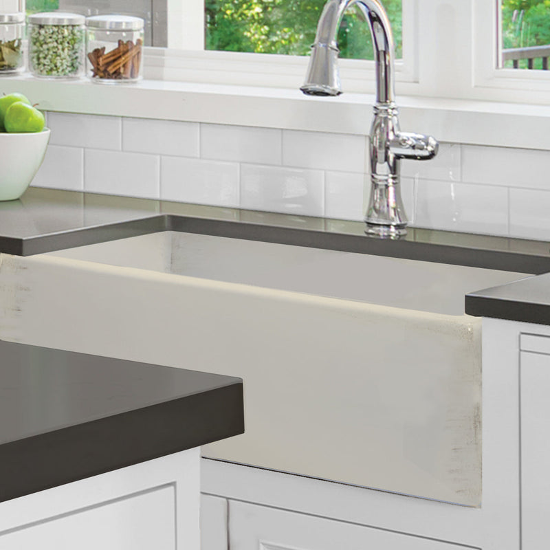 Nantucket Sinks FCFS3320S 33" Farmhouse Fireclay Sink (image 8)