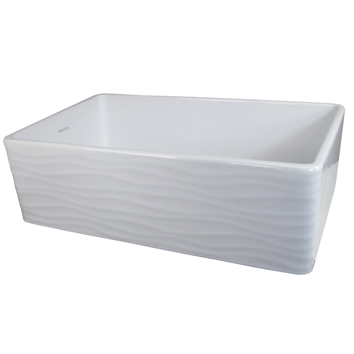 Nantucket Sinks FCFS3320S 33" Farmhouse Fireclay Sink