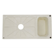 Nantucket Sinks FCFS36-DB 36" Italian Farmhouse Fireclay Sink with Built-In Drainboard (image 6)