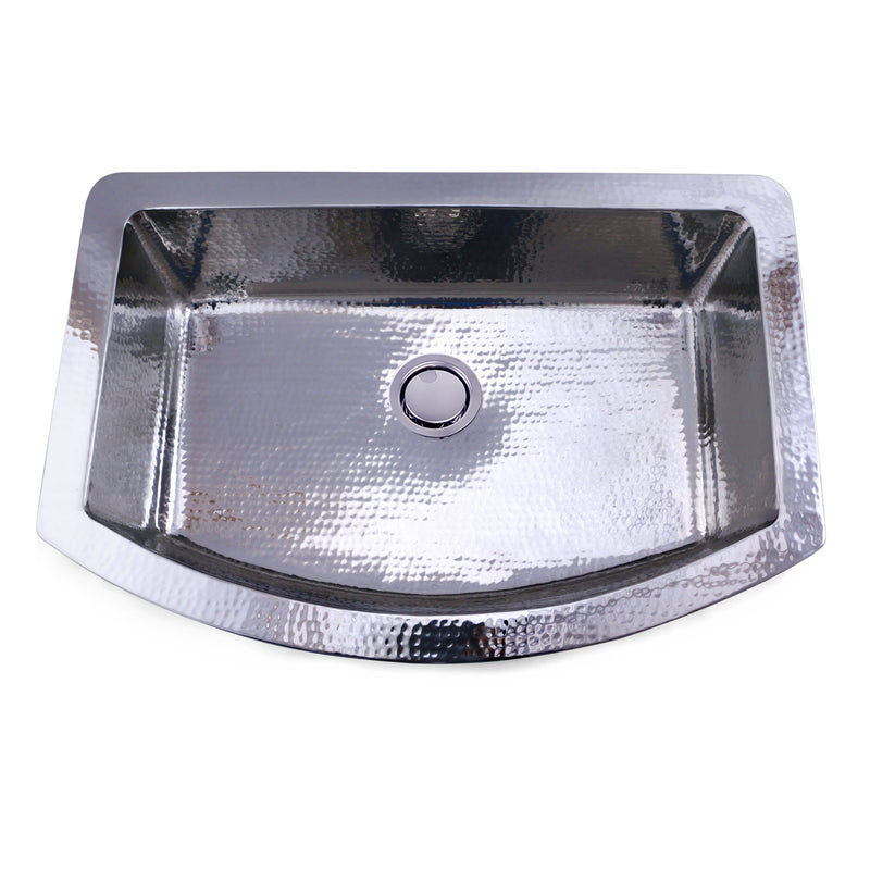 Nantucket Sinks FSSH3322 33" Hammered Farmhouse Sink (image 2)
