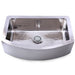 Nantucket Sinks FSSH3322 33 Inch Hammered Farmhouse Sink