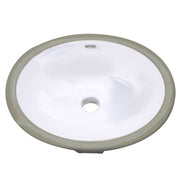 Nantucket Sinks GB-13x10-W Glazed Bottom 13" X 10" Undermount Ceramic Sink (image 3)