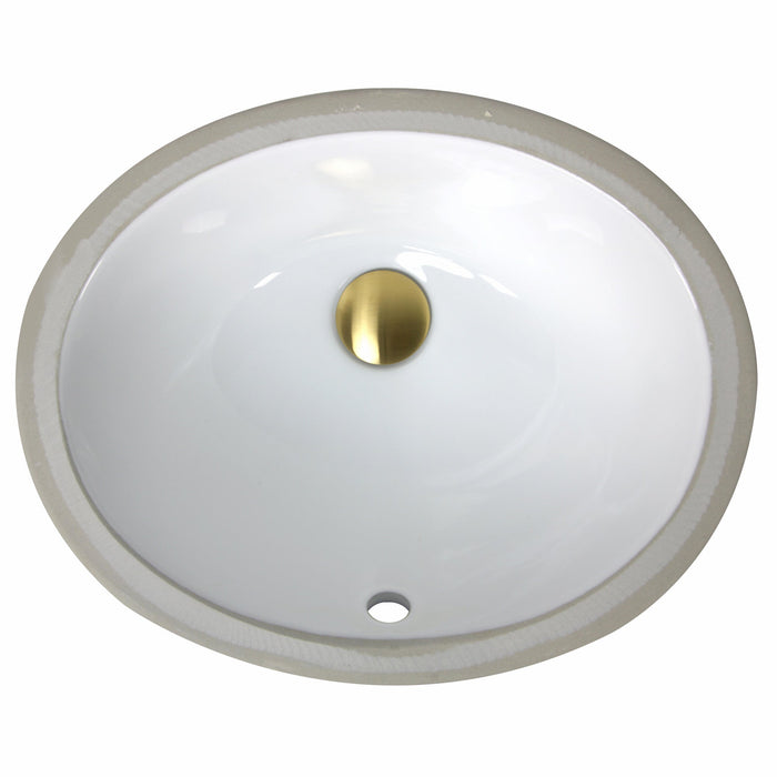 Nantucket Sinks GB-13x10-W Glazed Bottom 13 Inch X 10 Inch Undermount Ceramic Sink