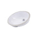 Nantucket Sinks 15 x 12" Glazed Bottom Undermount Oval Ceramic Sink In White