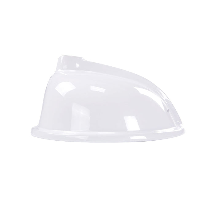 Nantucket Sinks GB-15x12-W 15" x 15" Glazed Bottom Undermount Oval Ceramic Sink In White