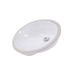 Nantucket Sinks GB-17" Glazed Bottom Undermount Oval Ceramic Sink In White