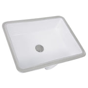Nantucket Sinks GB-17x13-W 17" x 13" Glazed Bottom Undermount GB-17x13-W Rectangle Ceramic Sink In White (image 2)
