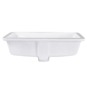 Nantucket Sinks GB-17x13-W 17" x 13" Glazed Bottom Undermount GB-17x13-W Rectangle Ceramic Sink In White (image 3)