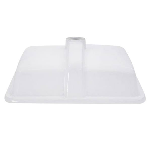 Nantucket Sinks GB-17x13-W 17" x 13" Glazed Bottom Undermount GB-17x13-W Rectangle Ceramic Sink In White