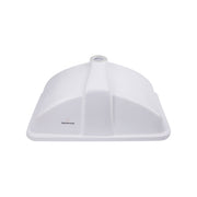 Nantucket Sinks GB-18x12-W 18" x 12" Glazed Bottom Undermount Rectangle Ceramic Sink In White (image 4)