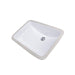 Nantucket Sinks 18" Glazed Bottom Undermount Rectangle Ceramic Sink In White